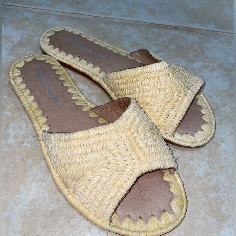 Jeffrey Campbell Raffia Slides - image 2